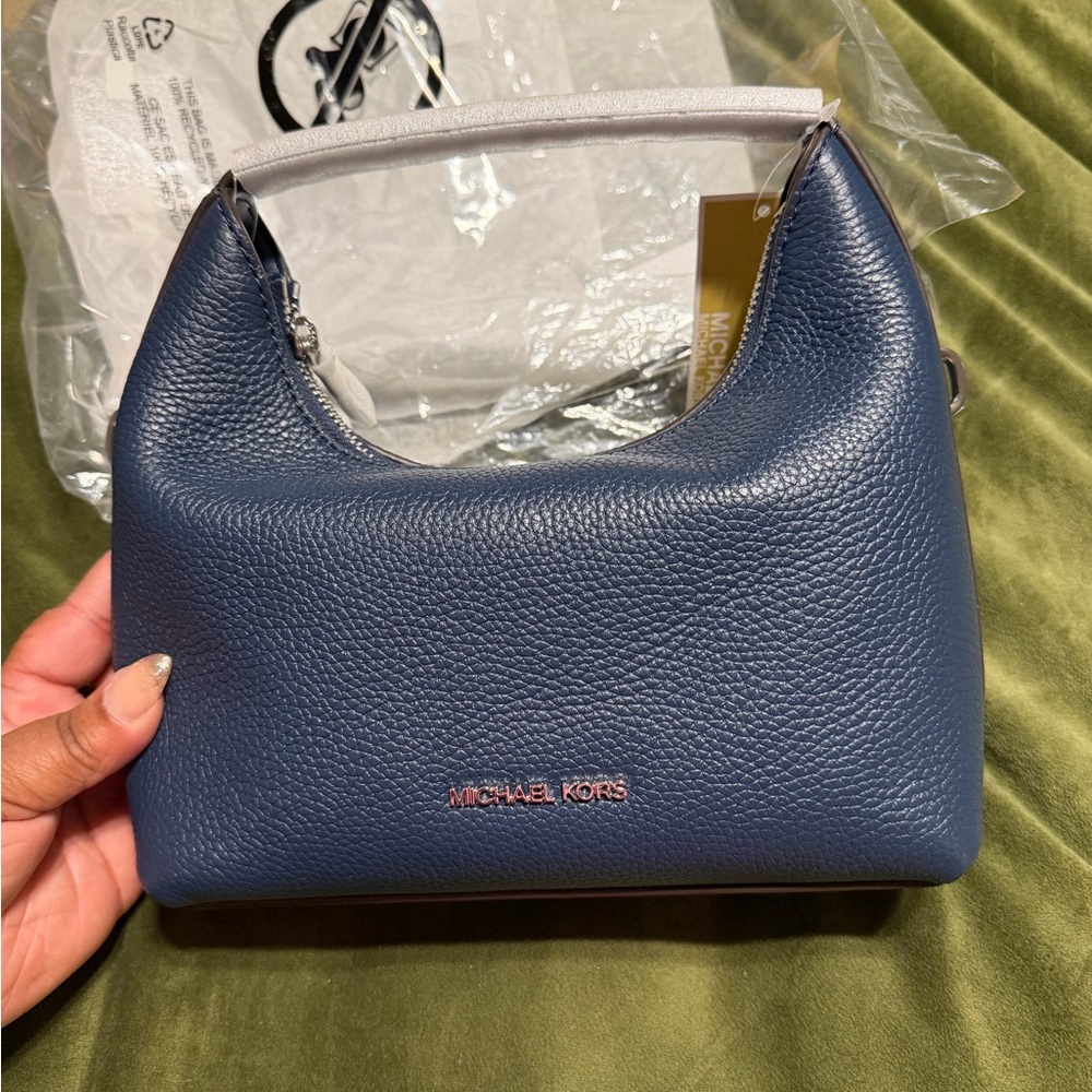 Michael Kors Ember Navy Blue Bag